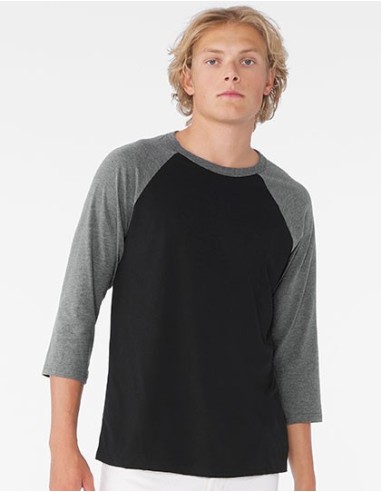 B-3200-Unisex 3/4 Sleeve Baseball T-Shirt